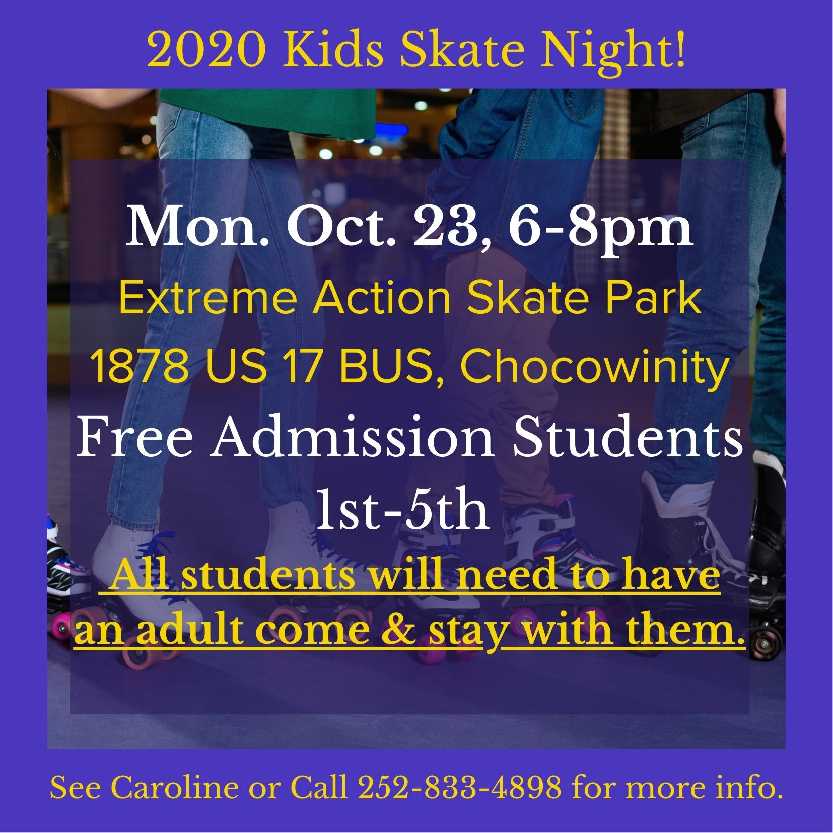 graphic for skate night