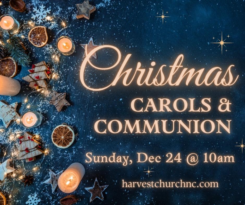 Christmas Carols and Communion graphic
