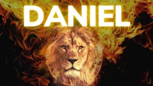 graphic of daniel and the lion